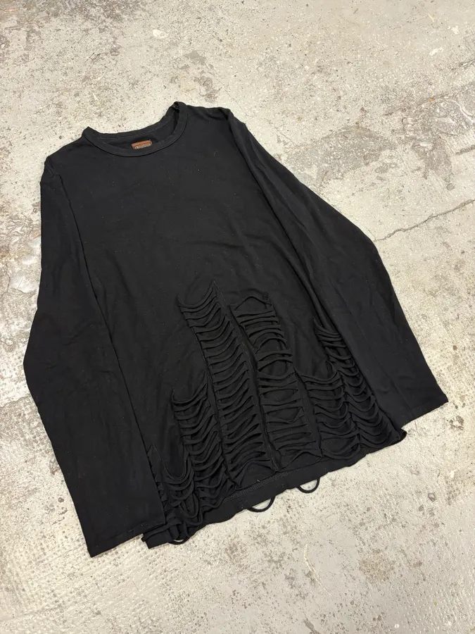 1990s Jean Paul Gaultier Black Obscure Extra Longsleeves - Image 4