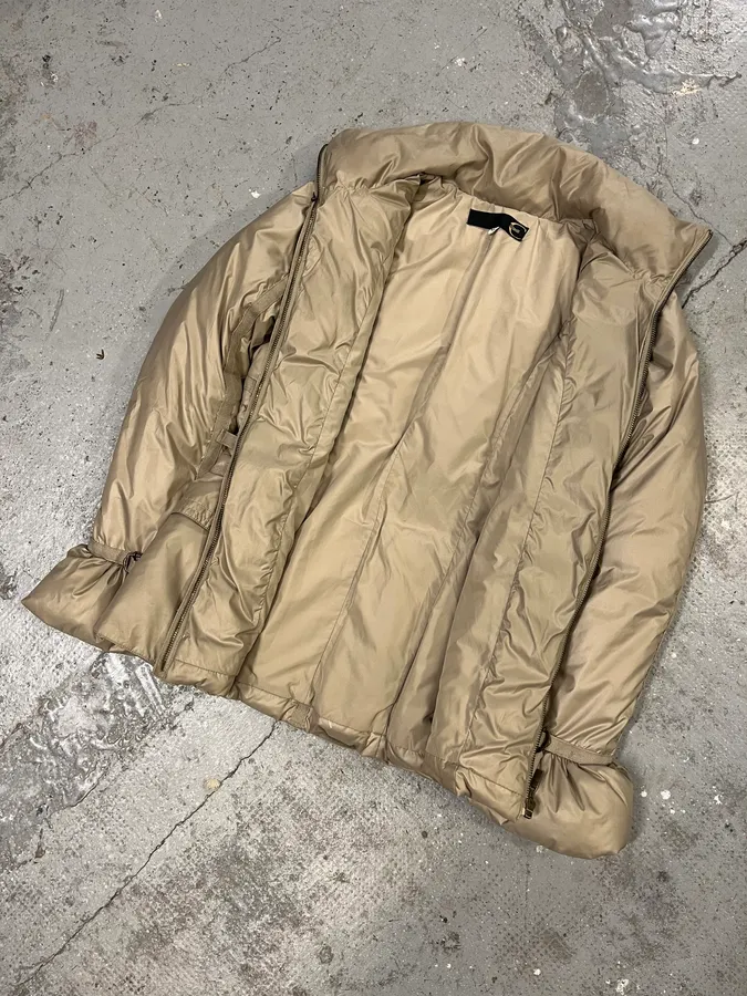 2000s Cavalli Beige Harness Puffer Bondage Jacket - Image 6