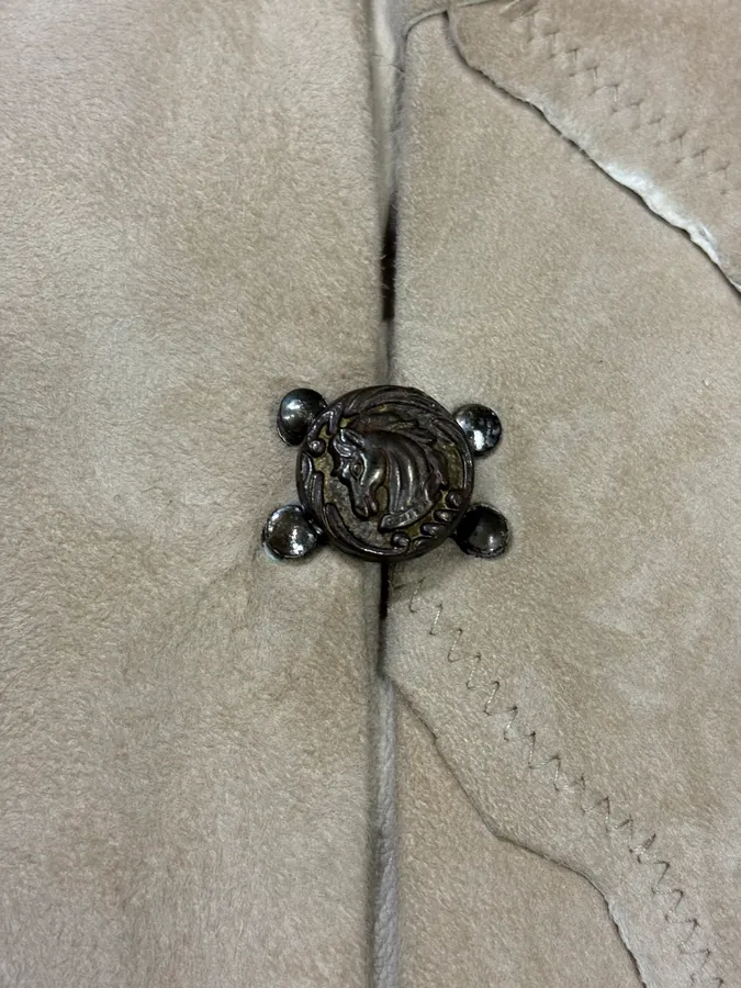 2000s Roberto Cavalli Patchwork Leaves Beige Leather Jacket - Image 6
