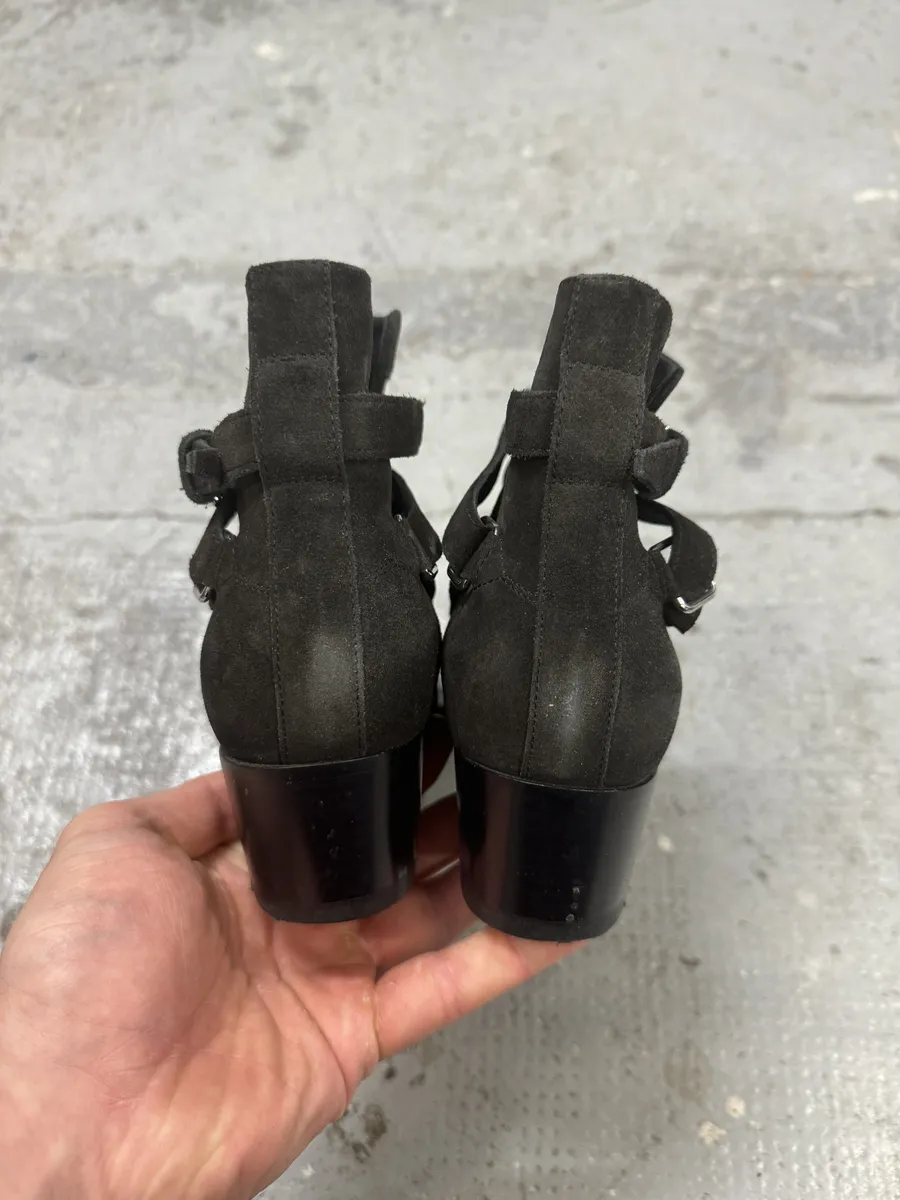 AW2013 Saint Laurent Jodhpur Dark Suede Ankle Boots by Hedi Slimane - Image 9