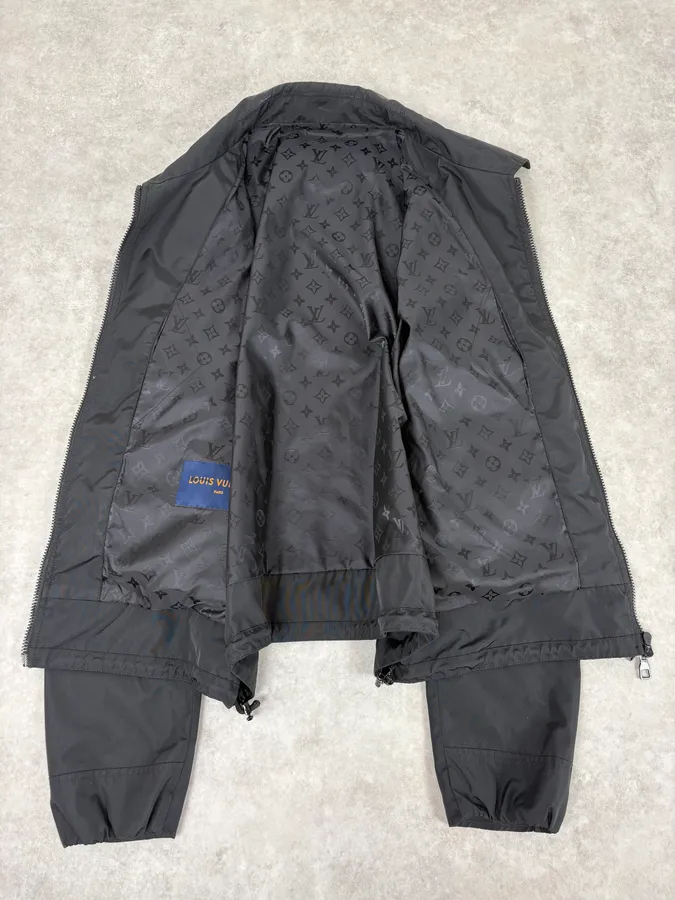 AW2020 Louis Vuitton Black Multi Pockets Nylon Jacket - Image 6