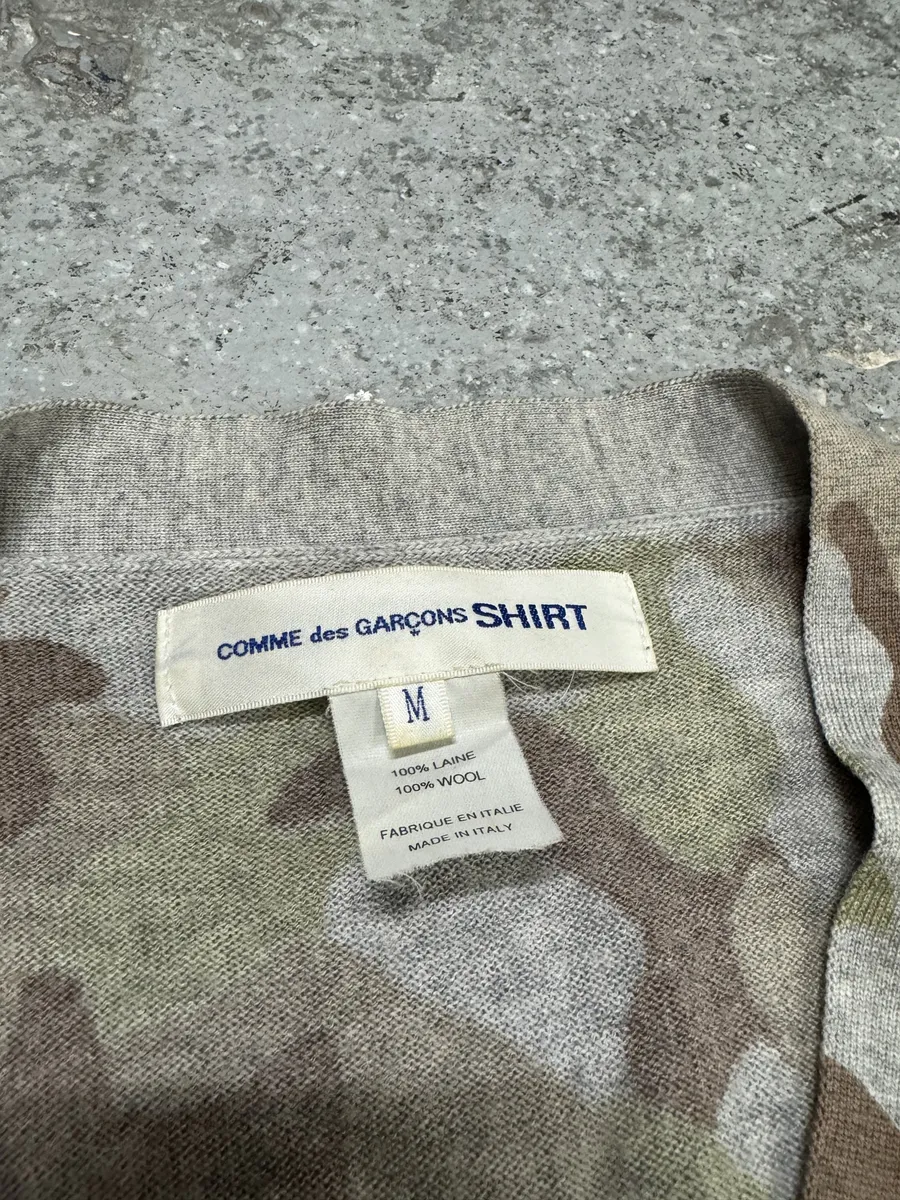 Comme Des Garçons Shirt Camo Wool Cardigan - Image 11