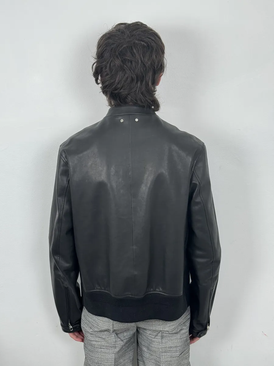 Louis Vuitton Black Premium Biker Leather Jacket - Image 4