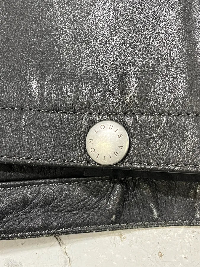 Louis Vuitton Black Premium Leather Jacket - Image 7