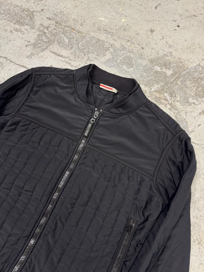 SS2008 Prada Ski Black Tech Nylon Fleece Jacket - Image 4